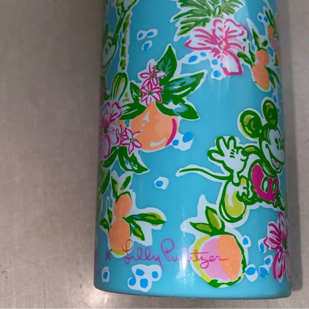 Lilly Pulitzer Disney Tumbler‎ Cup Mickey Minnie Mouse Ibiza Lilly Loves Disney